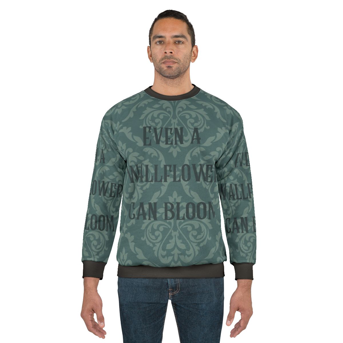 "Even a Wallflower Can Bloom" Bridgerton Inspired Sweatshirt