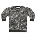 The Office themed sweatshirt featuring characters and references from the popular TV comedy series