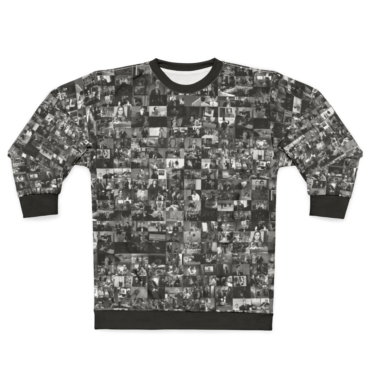 The Office themed sweatshirt featuring characters and references from the popular TV comedy series