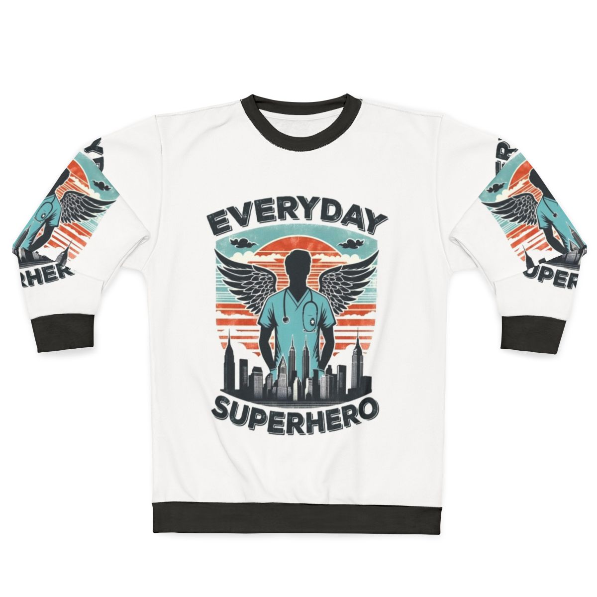 Superhero male nurse sweatshirt