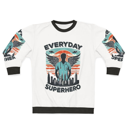Superhero male nurse sweatshirt