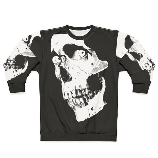 Evil Dead Skull Sweatshirt with Ash Williams Graphic