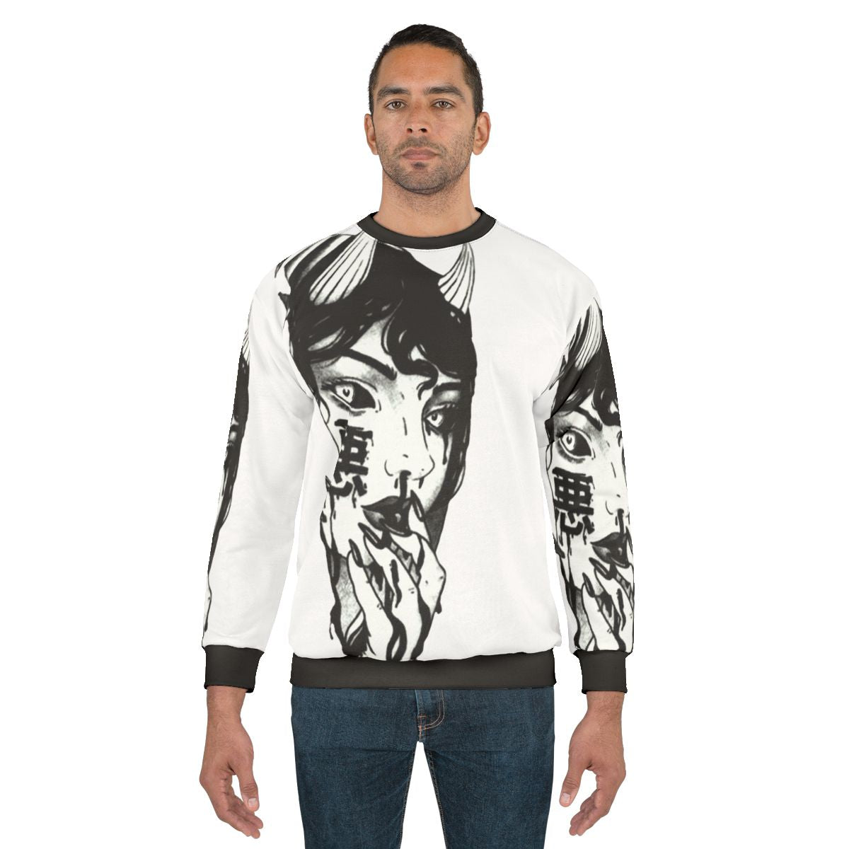 Cyberpunk Japanese vaporwave sweatshirt