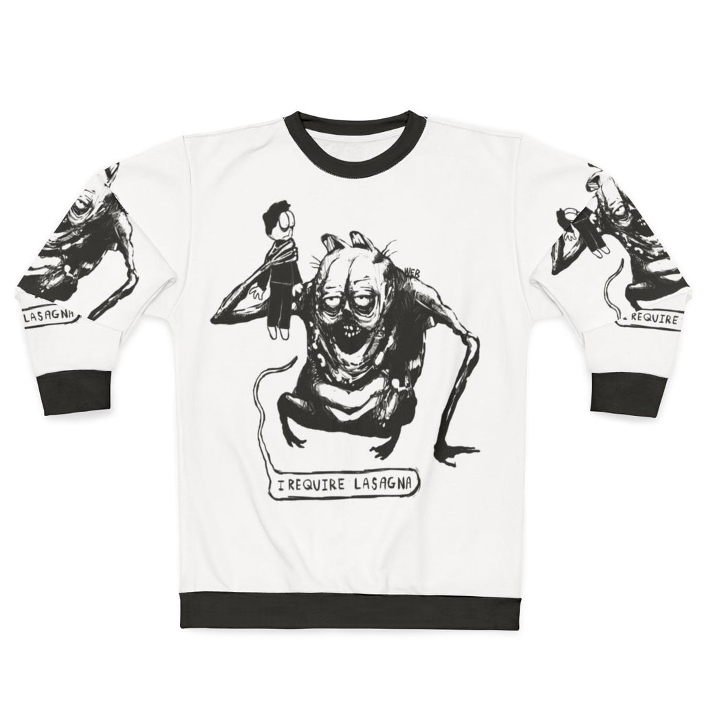 Evil Lasagna Horror Sweatshirt
