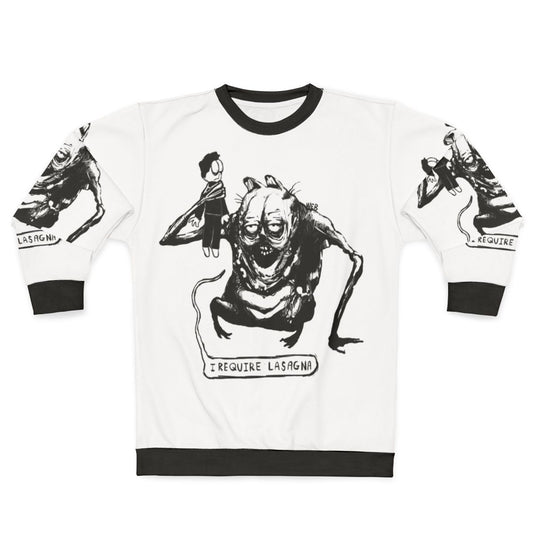 Evil Lasagna Horror Sweatshirt