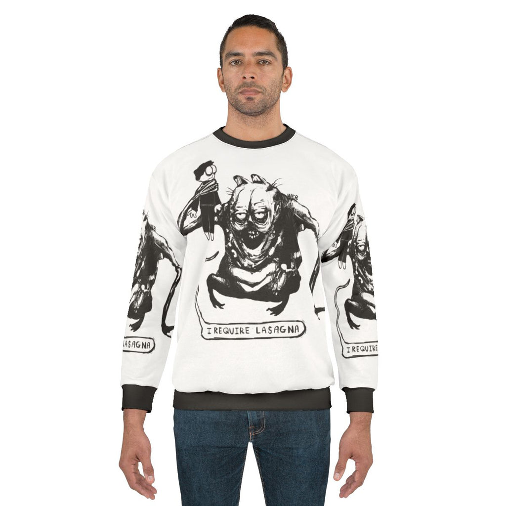 Evil Lasagna Horror Sweatshirt