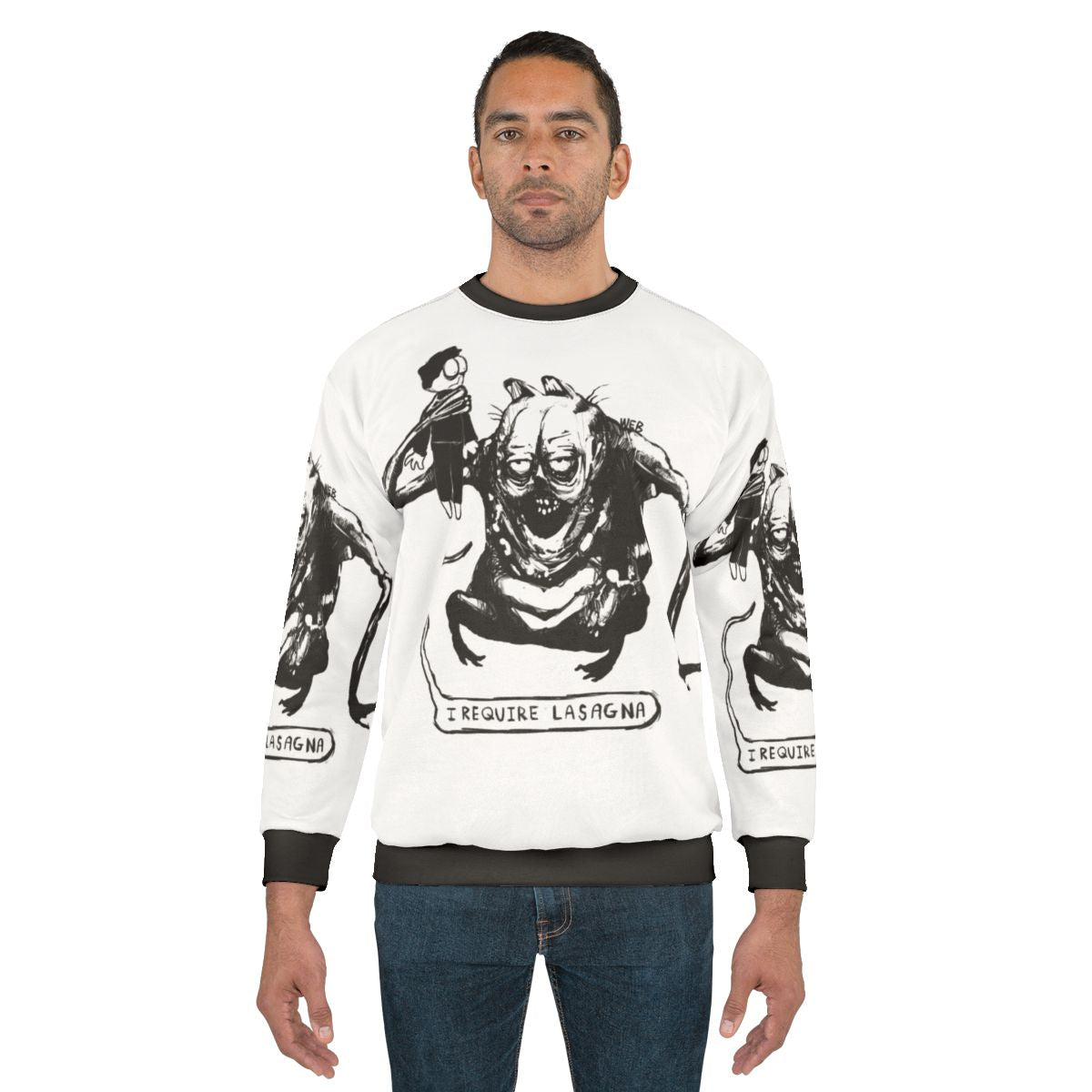 Evil Lasagna Horror Sweatshirt