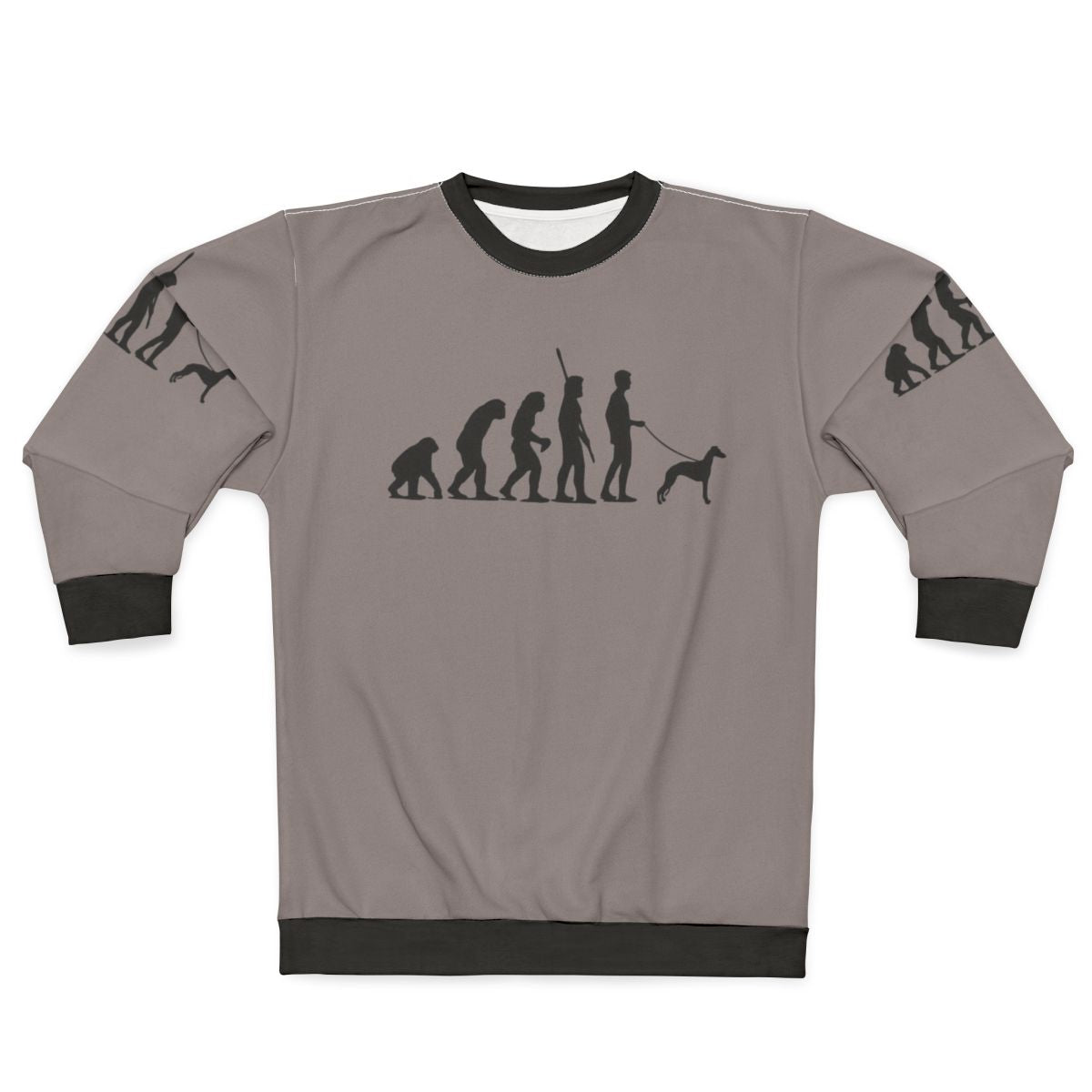 Evolution of Man Sweatshirt for Whippet, Greyhound, and Lurcher Lovers