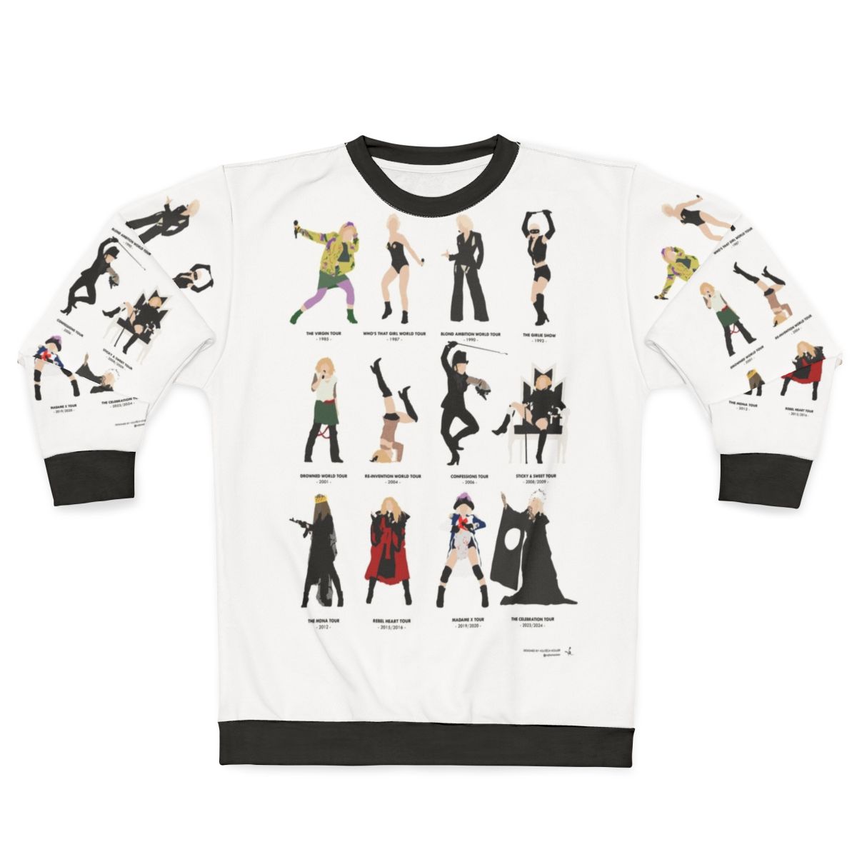 Evolution of the Queen II Sweatshirt featuring a pop art design