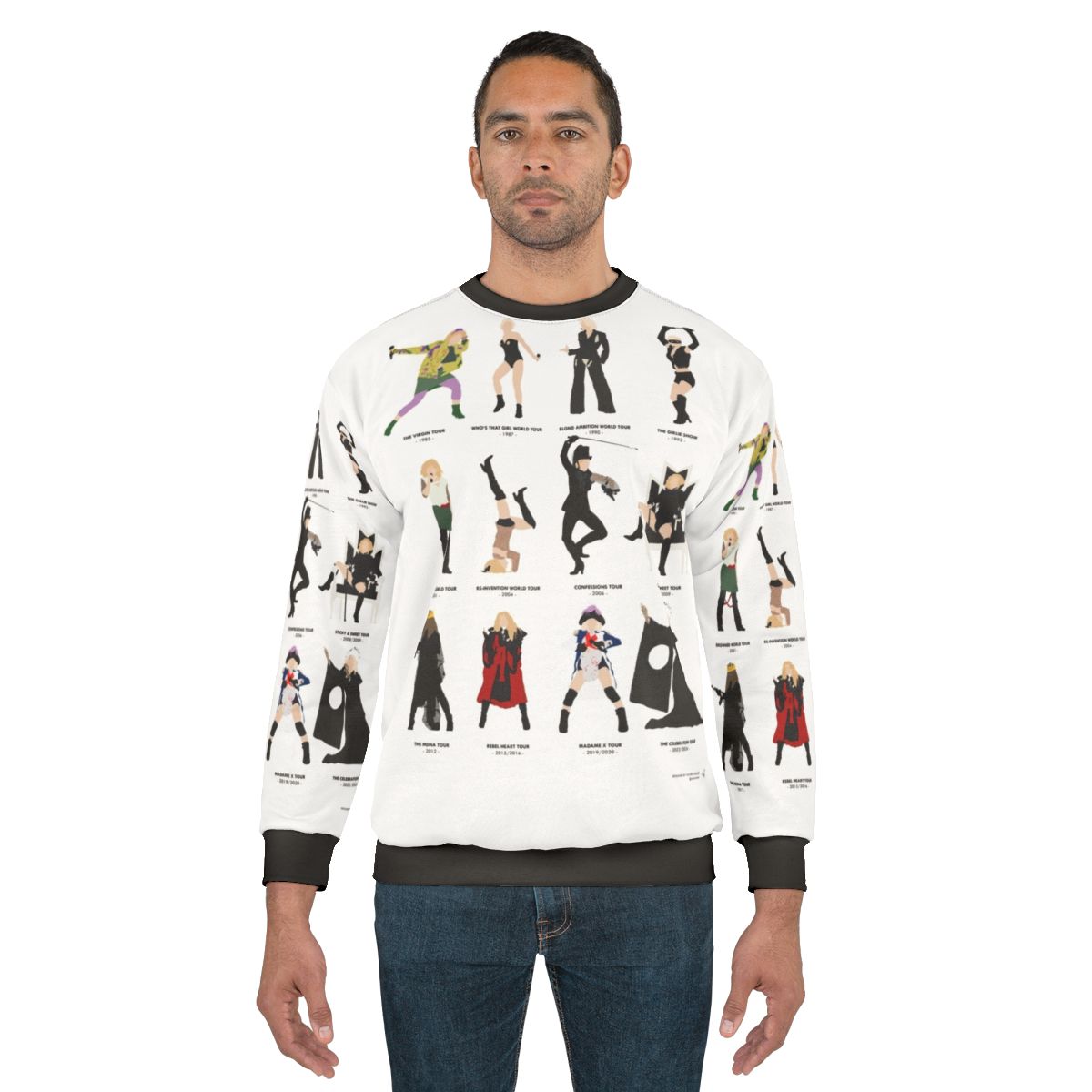 Evolution of the Queen II Sweatshirt featuring a pop art design