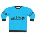 Evolve to Bike Sweatshirt - Cycling Darwin Theory Graphic