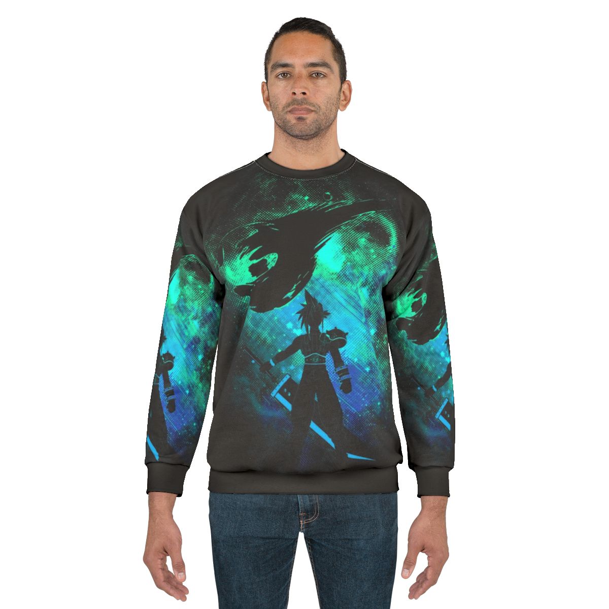 Ex Soldier Art Sweatshirt featuring Final Fantasy character Cloud Strife