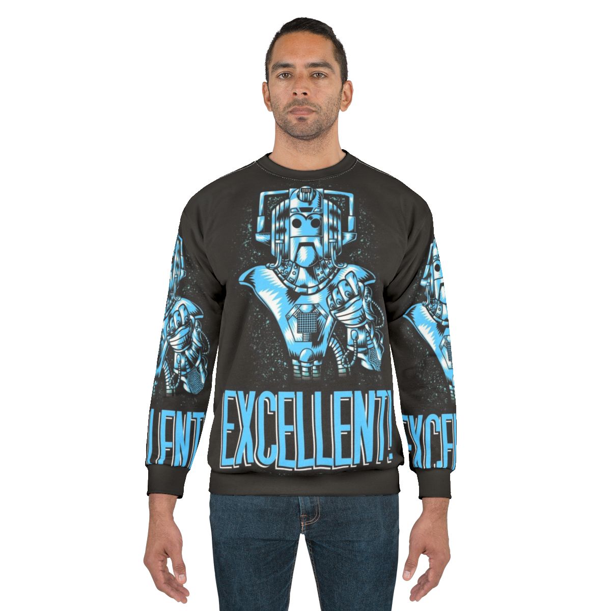 Cyberman Sweatshirt with Doctor Who Inspired Design