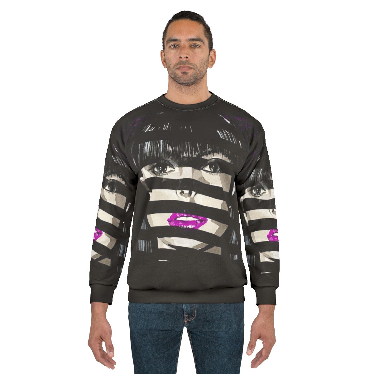 Exotica Sweatshirt - Purple Disco-Inspired Music Lover's Sweatshirt