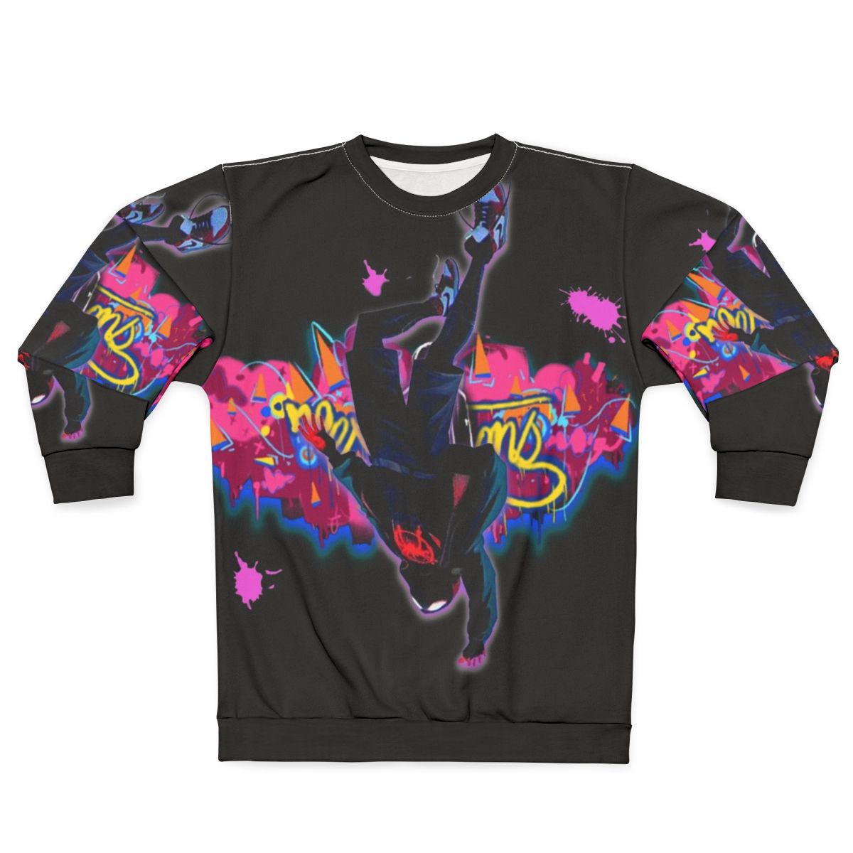Expectations Miles Morales Free Falling Spiderman Sweatshirt