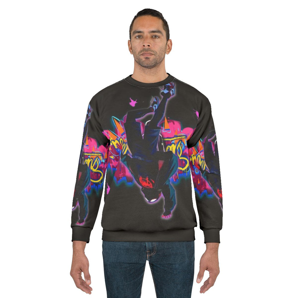 Expectations Miles Morales Free Falling Spiderman Sweatshirt
