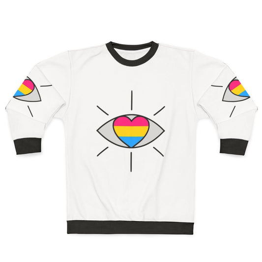 Retro pansexual sweatshirt with vintage airline-inspired design
