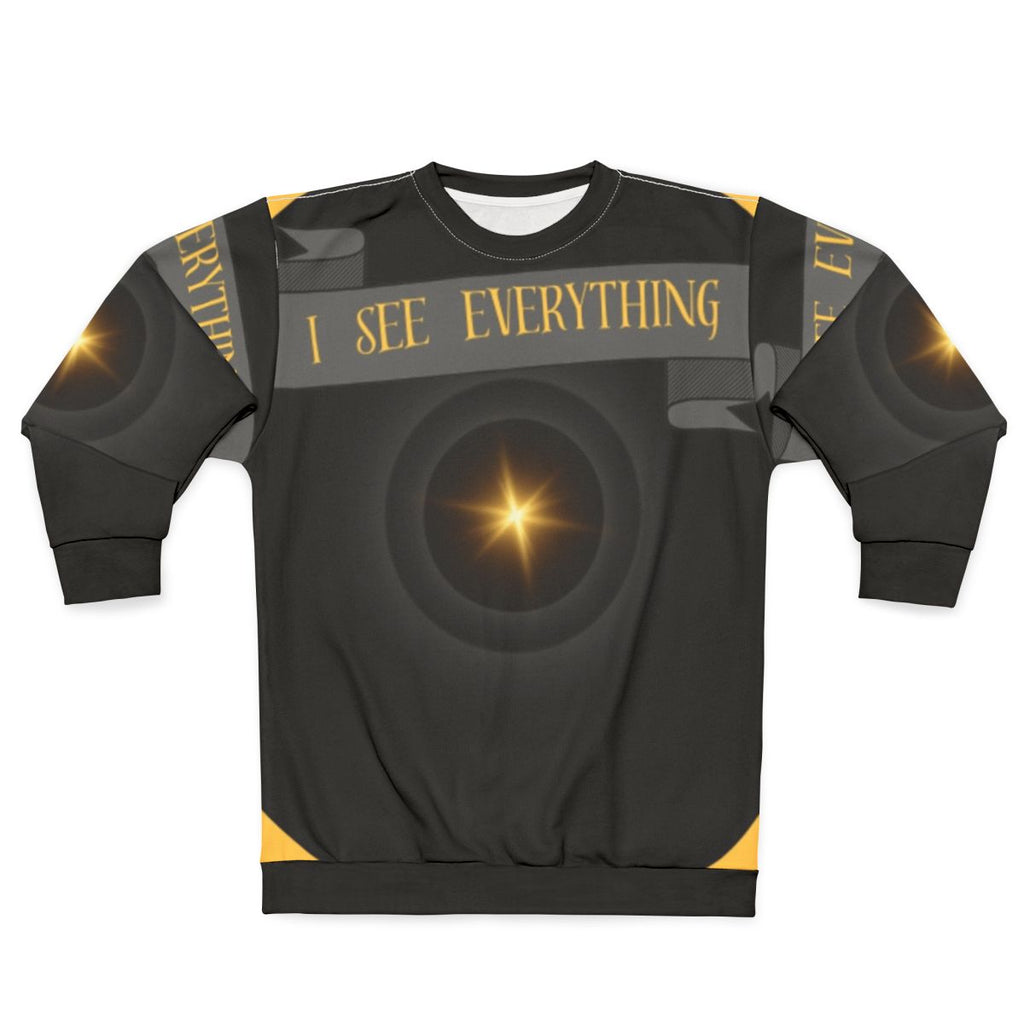 Eye print graphic sweatshirt