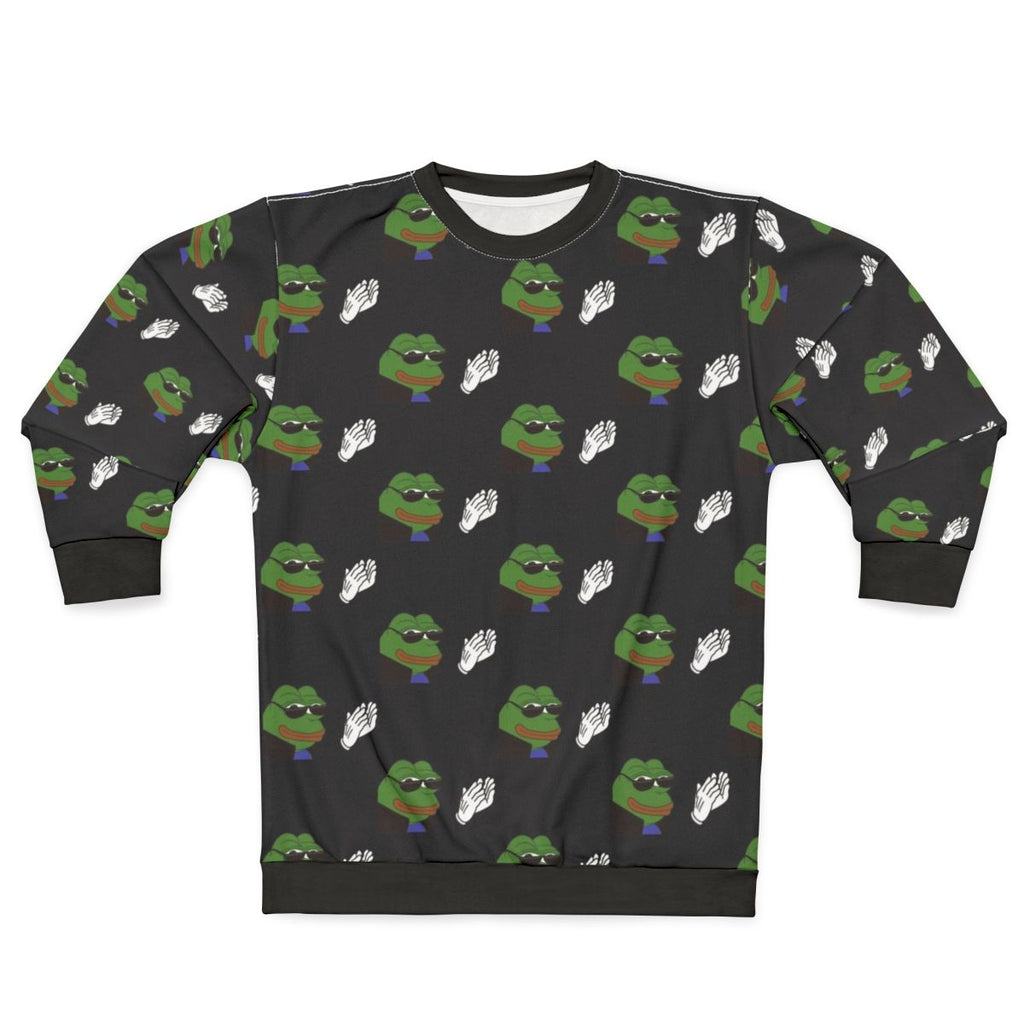 Ez Clap Sweatshirt featuring Pepe the Frog design