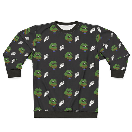 Ez Clap Sweatshirt featuring Pepe the Frog design