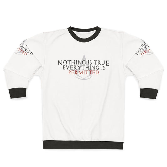 Ezio Creed Assassin's Creed Game Sweatshirt with iconic phrases