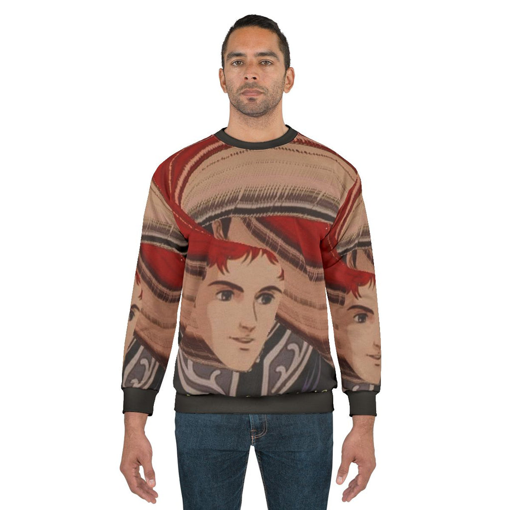 Anime Frustration Sweatshirt with sci-fi design
