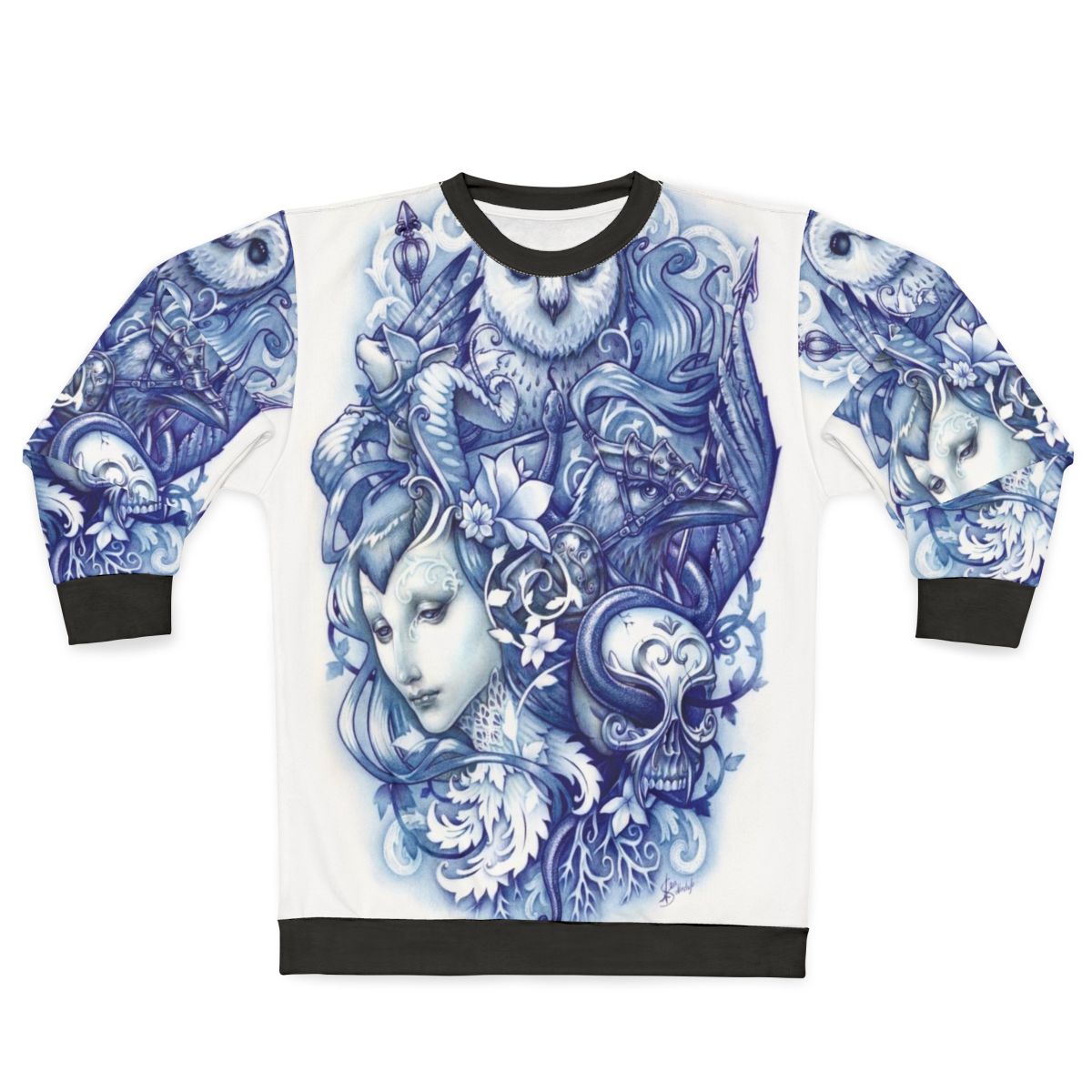 Fables Sweatshirt with Traditional Animal Designs
