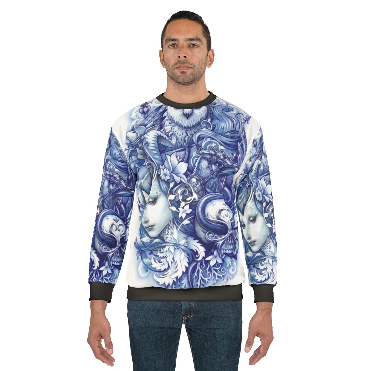 Fables Sweatshirt with Traditional Animal Designs