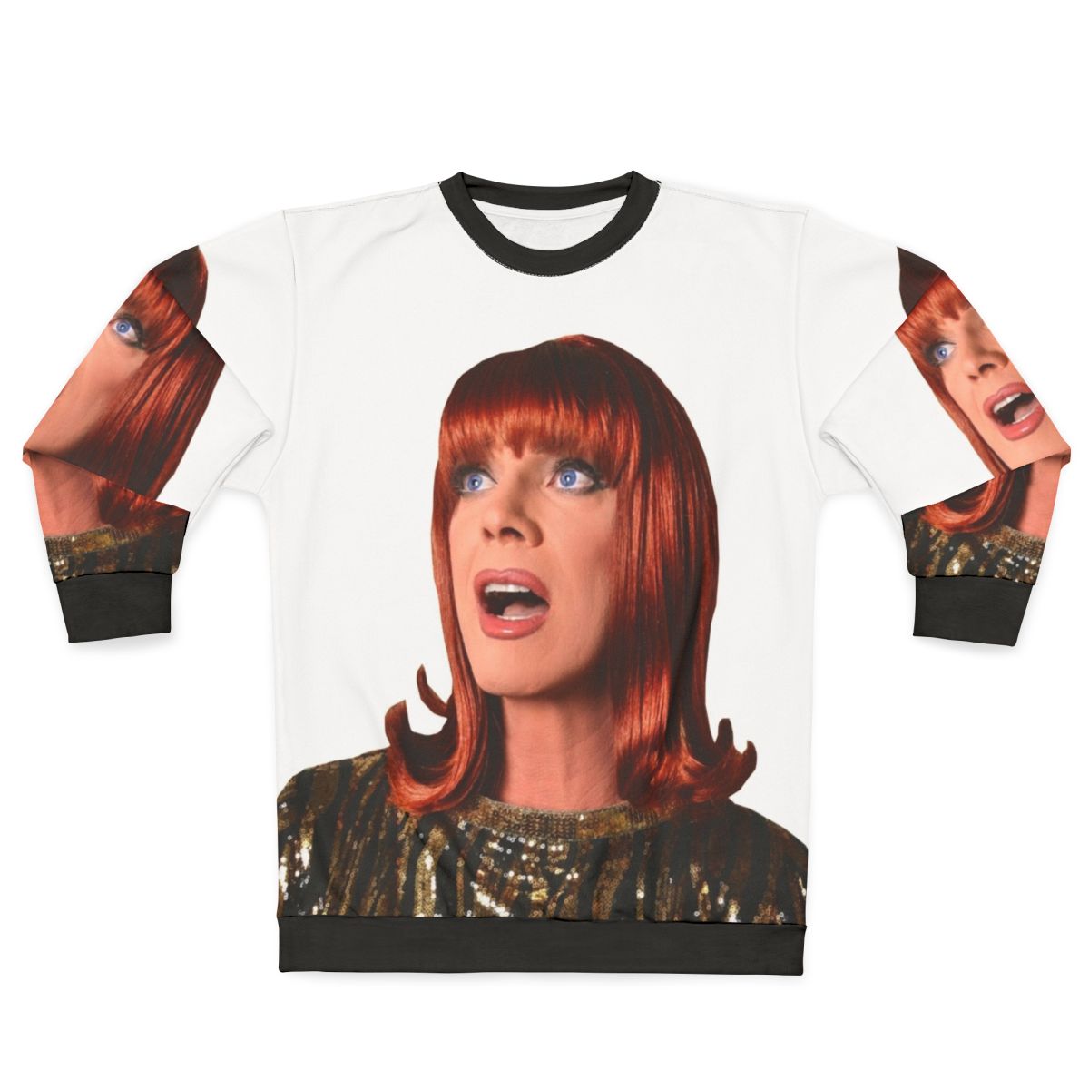 Coco Peru Sequin Sweatshirt for Gay Pride and Drag Queen Fans