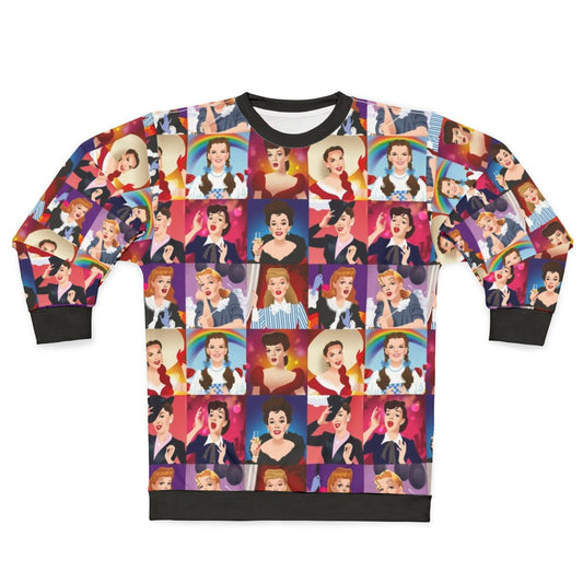 Faces of Judy Garland Sweatshirt featuring the legendary actress and icon