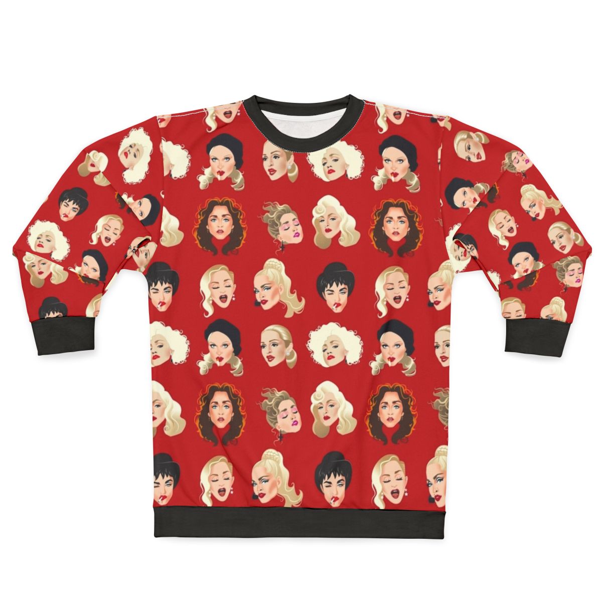 Faces of Madge Pop Art Sweatshirt