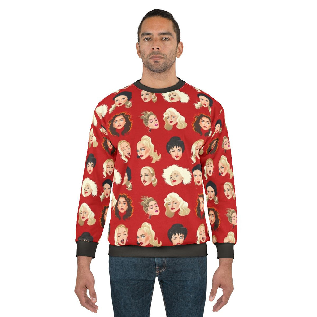 Faces of Madge Pop Art Sweatshirt
