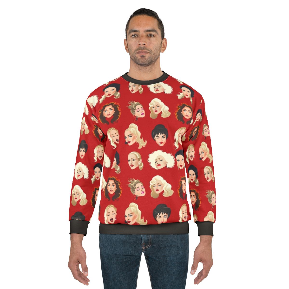 Faces of Madge Pop Art Sweatshirt