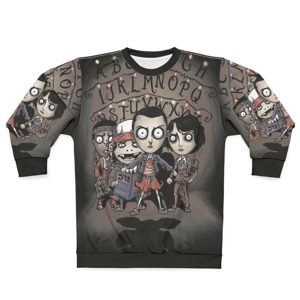 Stranger Things Demogorgon Sweatshirt - Retro 80s Sci-Fi Horror Design