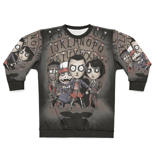 Stranger Things Demogorgon Sweatshirt - Retro 80s Sci-Fi Horror Design