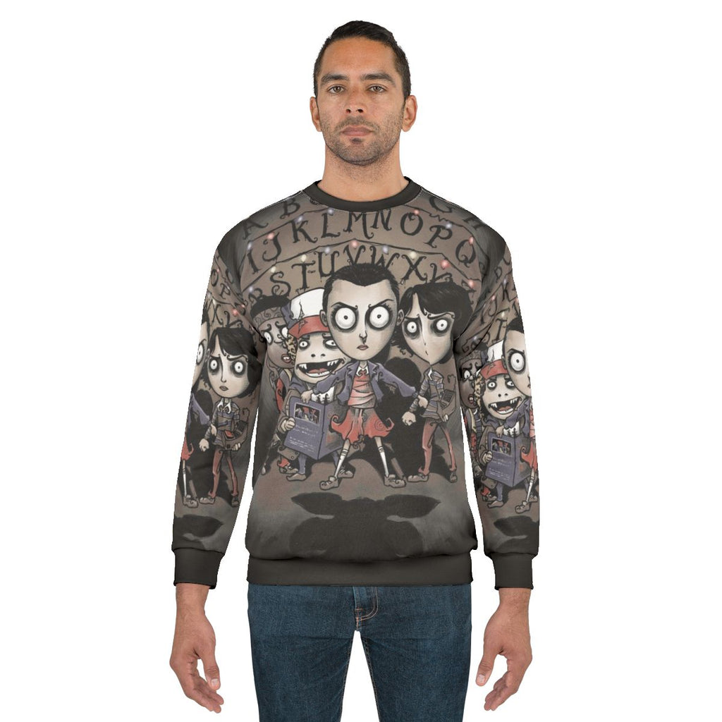 Stranger Things Demogorgon Sweatshirt - Retro 80s Sci-Fi Horror Design