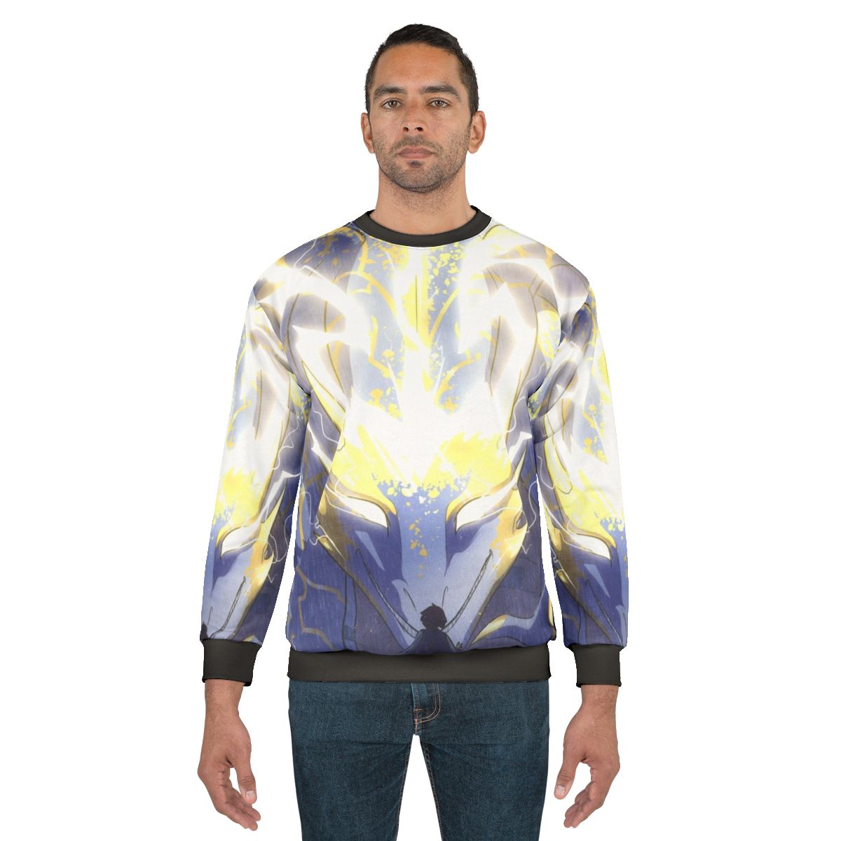 Facing the Storm Aurora Sweatshirt with Dragon Webcomic Design