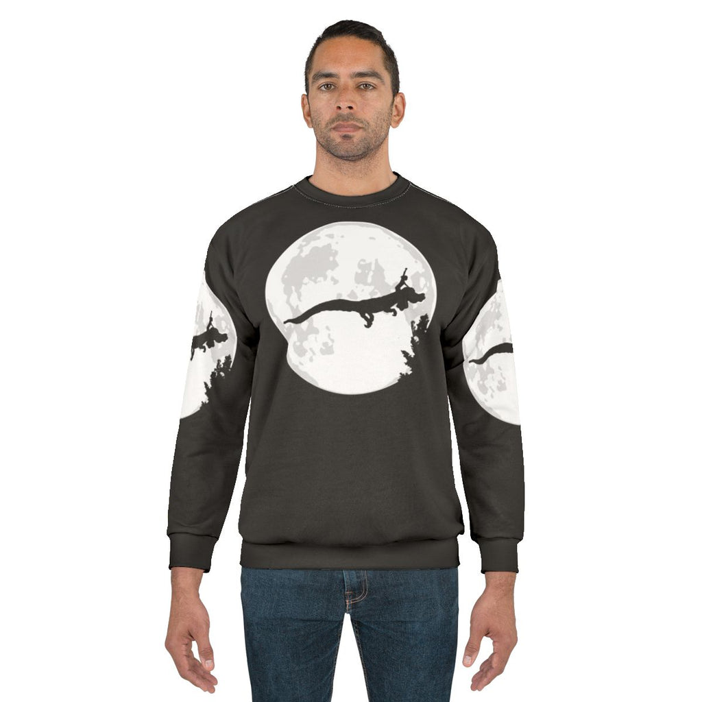 Falkor Moon Sweatshirt - Retro 80s Fantasy Movie Mashup