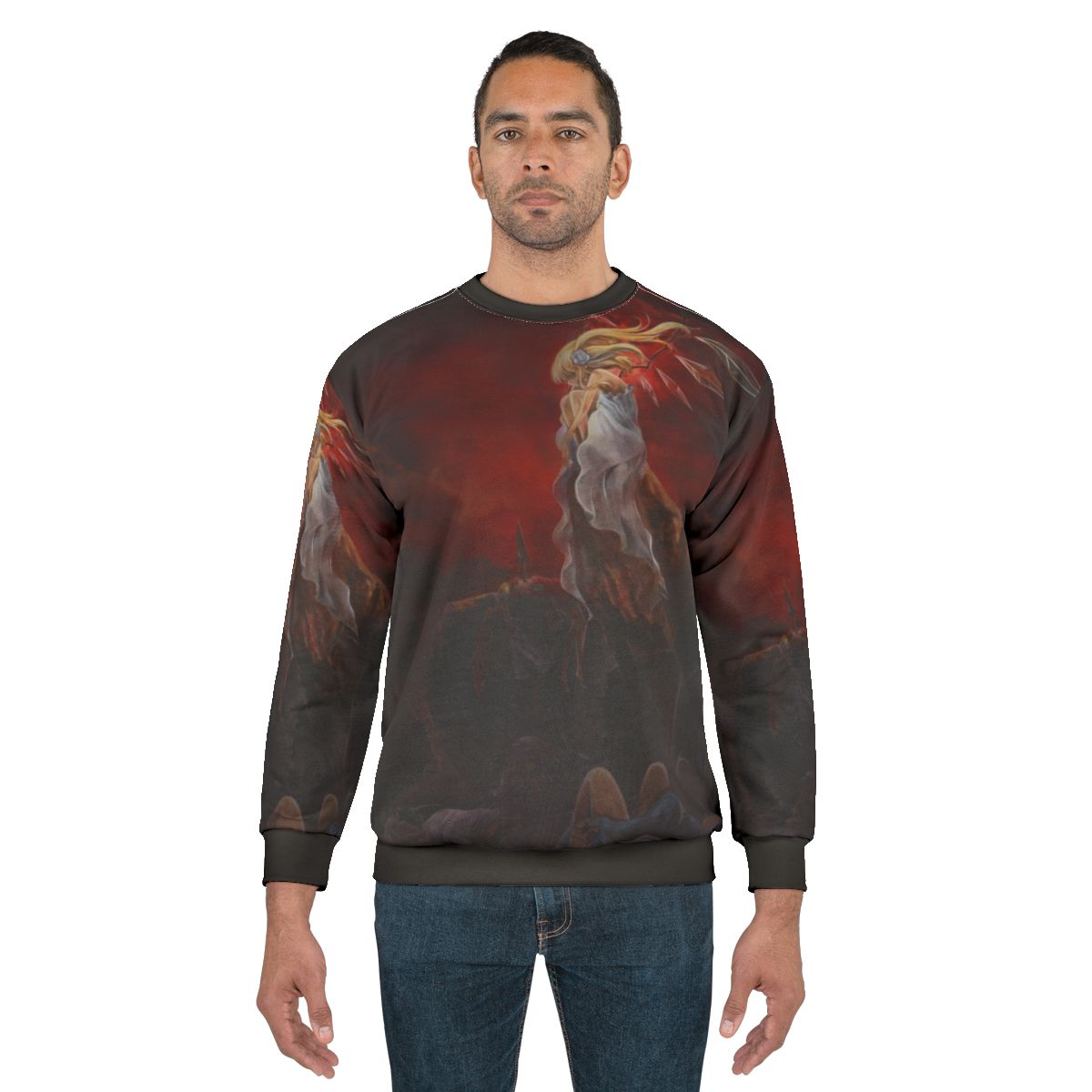 Gothic anime "Fall of the Angels" sweatshirt