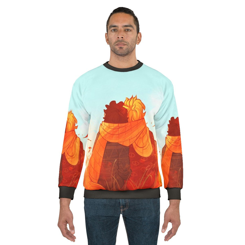 Cozy autumn fall sweatshirt with elentori and billdip design