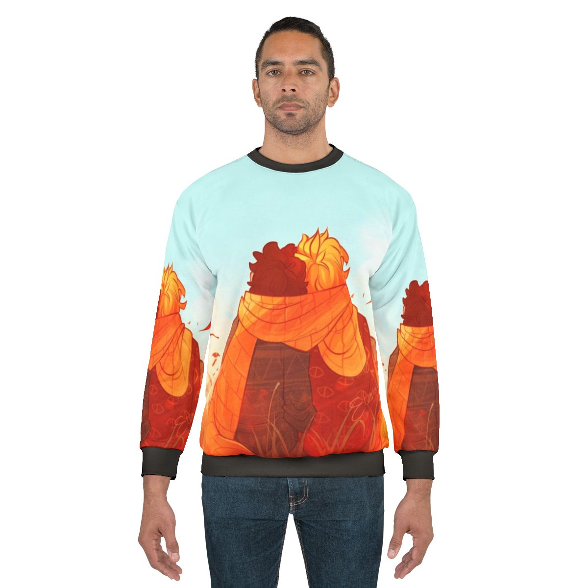 Cozy autumn fall sweatshirt with elentori and billdip design