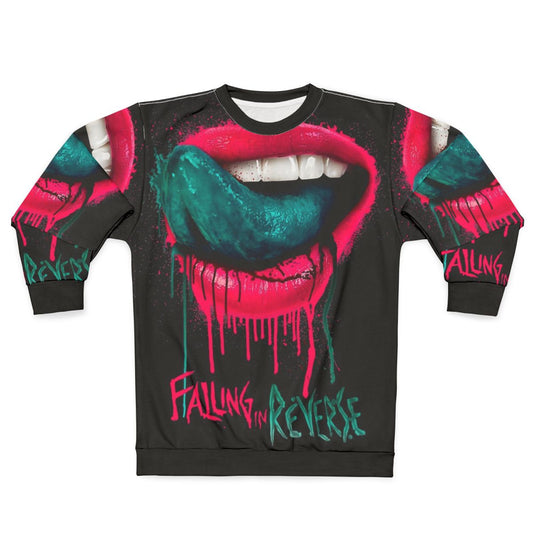Falling In Reverse Official Merchandise Lips Graphic Sweatshirt