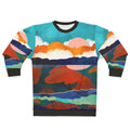 Fallscape Sweatshirt with nature inspired landscape design