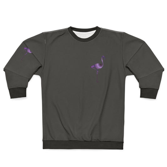 Legendary flamingo sweatshirt with vibrant abstract animal art design