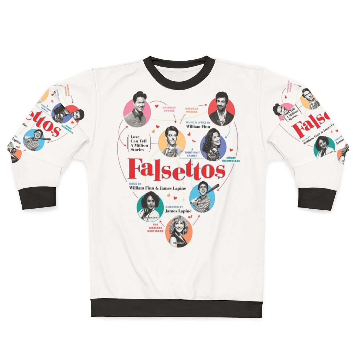 Falsettos 2016 Broadway Musical Poster Sweatshirt