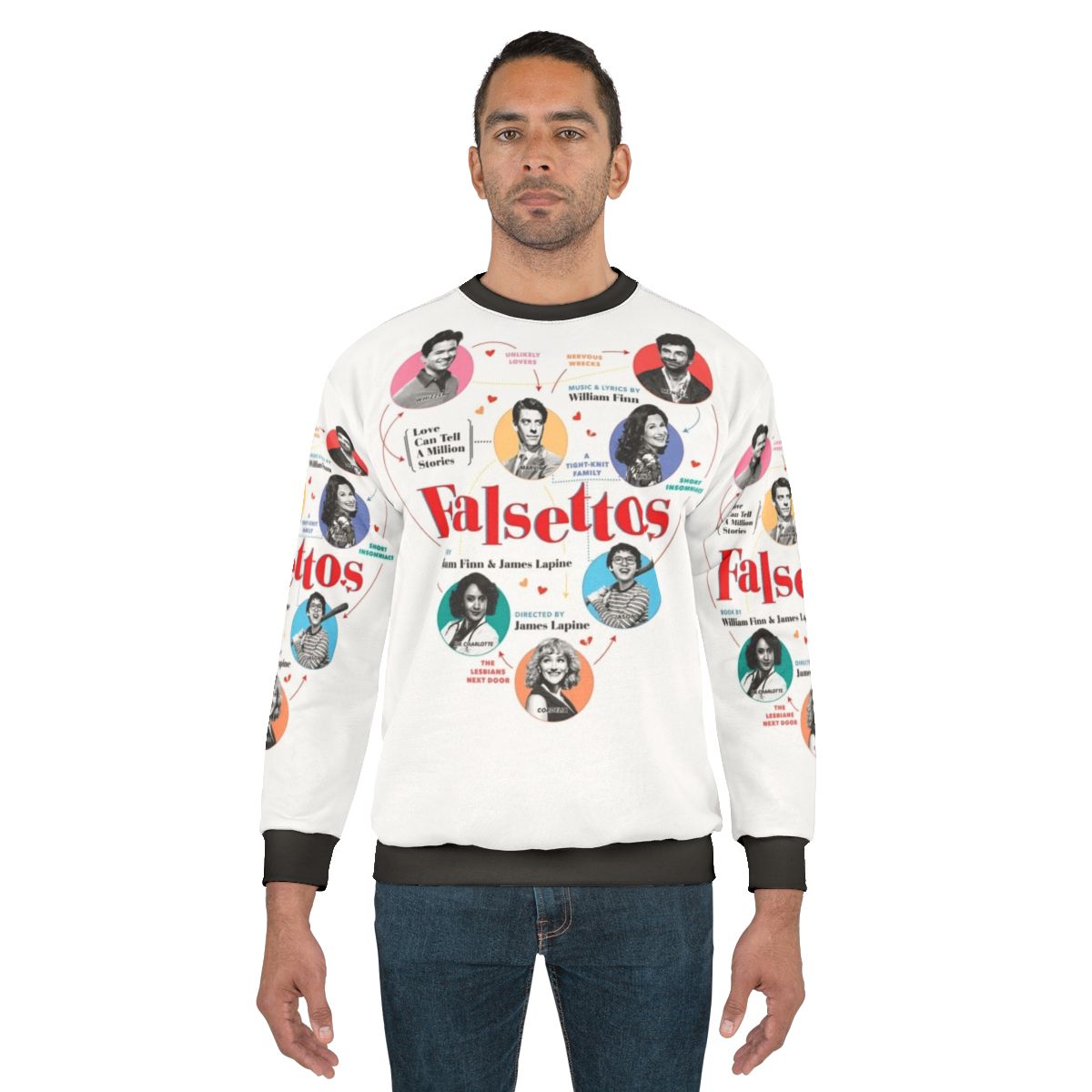 Falsettos 2016 Broadway Musical Poster Sweatshirt