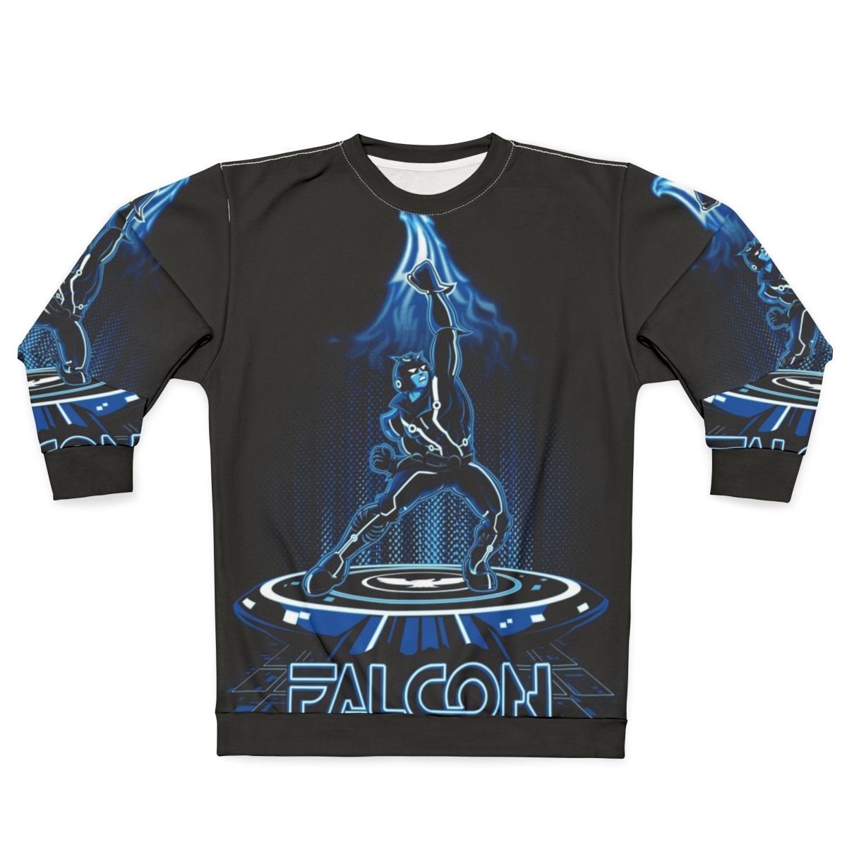 Faltron Sweatshirt featuring Tron-inspired retro gaming design