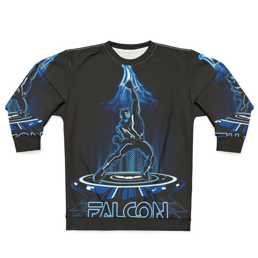 Faltron Sweatshirt featuring Tron-inspired retro gaming design