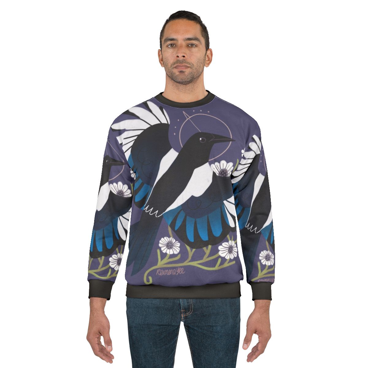 Enchanting European Magpie Bird Sweatshirt