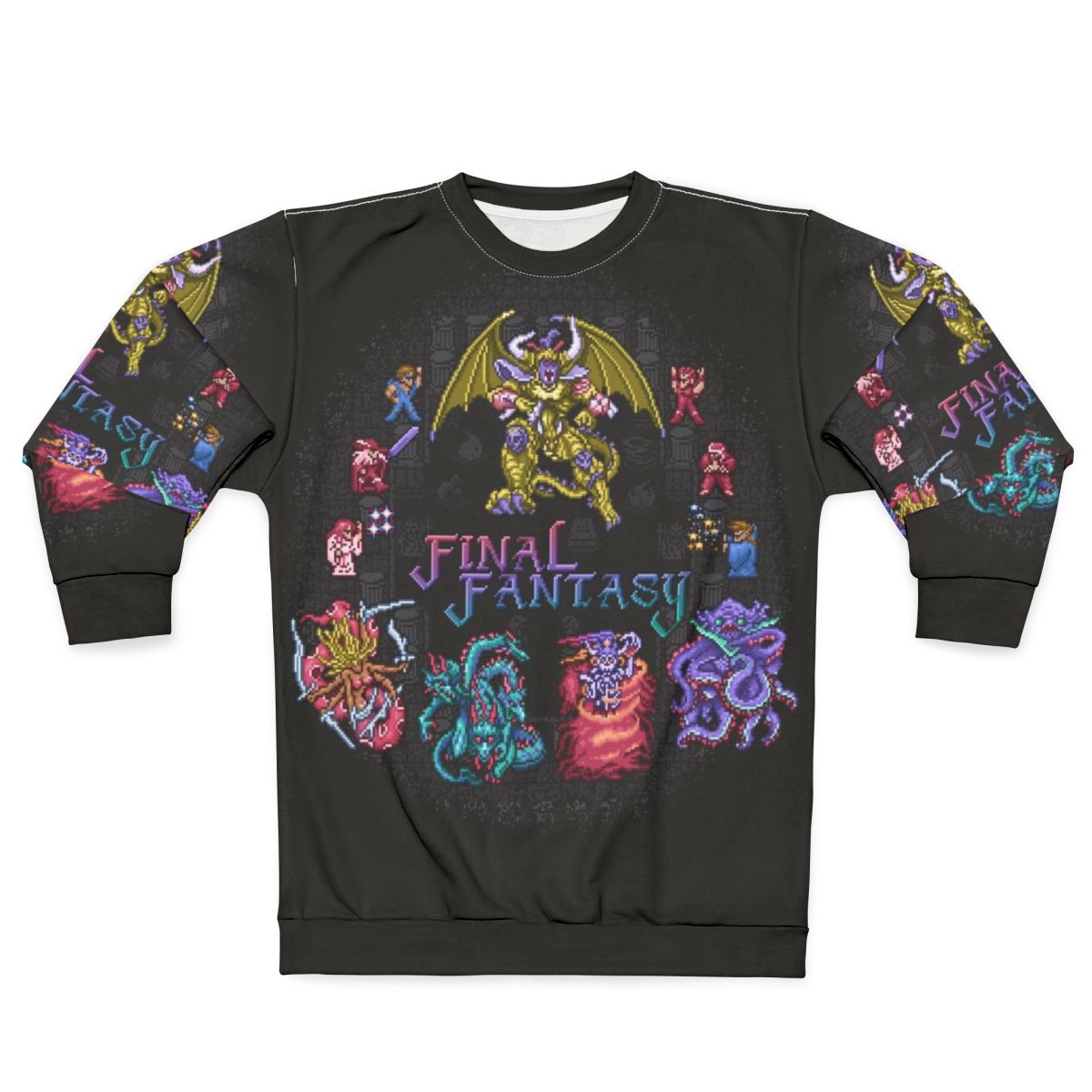 Fantasy Final Sweatshirt - Retro Gaming Pixelart Shirt